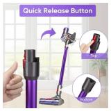 Replacement Wand Quick Release Wand Compatible with Dyson V7 V8 V10 V11 V15 Stick Vacuum Cleaners, Extension Vacuum Replacement Tube, Purple
