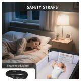 $150 Baby Bassinet, HDJ Baby Bedside Sleeper Bassinet with Storage Basket for Infant, Bedside Crib for 0-6 Months, Dark Gray