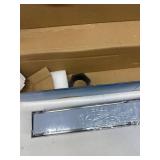 32 Inch Linear Shower Drain Silver Floor Drain for Bathroom Kitchen Rectangular 2 in 1 Floor Drain Tile Insert Cover 304 Stainless Steel Easy Install with Hair Strainer, Adjustable Leveling Feet