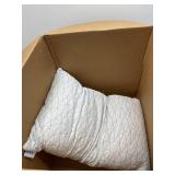 Coop Home Goods Original Adjustable Pillow, Queen Size Bed Pillows for Sleeping, Cross Cut Memory Foam Pillows - Medium Firm Back, Stomach and Side Sleeper Pillow, CertiPUR-US/GREENGUARD Gold