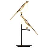 $149 SOMINA Gold Bird Table Lamp with Acrylic Shade Adjustable Angle Bedside Night Light for Living Room Bedroom Study Modern Decorative Desk Lamp