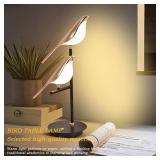 $149 SOMINA Gold Bird Table Lamp with Acrylic Shade Adjustable Angle Bedside Night Light for Living Room Bedroom Study Modern Decorative Desk Lamp