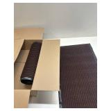 OLANLY Front Door Mat Indoor Outdoor Entrance, 2-Pack 29.5 x 17 Inch, Waterproof Heavy Duty Doormat, Fade Resistant, Low Profile, Easy Clean Patio Porch Welcome Floor Mats for Entry, Brown