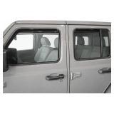 2018-2026 in-Channel Rain Guards for Jeep Wrangler JL Side Window Deflector Visors Unlimited 4 Door & for Jeep Gladiator JT 2020-2026 Vent Shades