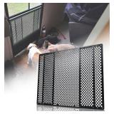RV Screen Door Protector for Dogs, Adjustable RV Screen Door Pet Protector Guard, Black(Patented Design)