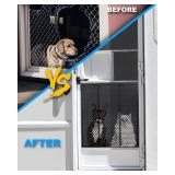 RV Screen Door Protector for Dogs, Adjustable RV Screen Door Pet Protector Guard, Black(Patented Design)