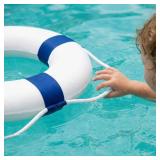 20 Inch / 50cm Pool Safety Life Preserver Throw Ring Buoy- Swim Foam Rings for Swimming Pool Wall Decoration