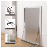 Extra Large Dog Door Replacement Flaps with Screws, Compatible with PetSafe Freedom Doggie Doors PAC 11-11040, Measures 13 1/8"x 24 7/8", Flexible, Durable, BPA-Free, Weather Resistant Materials