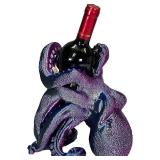 Azata Octopus Wine Holder - Unique Kraken Sculpture & Nautical Tabletop D cor, Coastal Kitchen Accessory & Underwater Theme Bar Stand - Premium Display for Wine, Liquor, Soda Bottles or Stanley Cup