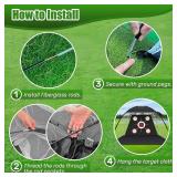 Golf Net with Practice Mat,Golf Hitting Aid Nets 10x7FT for Backyard Driving Chipping Training Swing,Gifts for Men Dad Him and Golfer