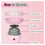Mini Cotton Candy Maker Machine, Cotton Candy Machine with Paper Sticks & Sugar Scoop, Portable Candy Floss Maker for Birthday Party (Pink)