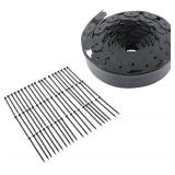 Garden Edge Strip, Lawn Grass and Stone Isolation Strip, 60Ft Long and 2Inch Wide and 60PCS Garden Edge Kit