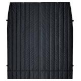 $170 Upgrade Privacy Cab Curtain for Mercedes-Benz Sprinter, 2007-Current, Divider Curtain for Cab & Living Quarters, Center Magnetic Closure, Black