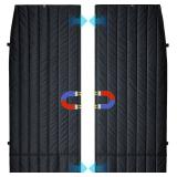 $170 Upgrade Privacy Cab Curtain for Mercedes-Benz Sprinter, 2007-Current, Divider Curtain for Cab & Living Quarters, Center Magnetic Closure, Black