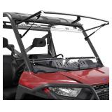 $430 StarknightMT 3-in-1 Flip Windshield with Sliding Window Compatible with Polaris Ranger XP 1000 / Crew (2017-2026) & Ranger 1000 (2020-2026), Hard Coated PC Front Windscreen, Work with Grab Bar