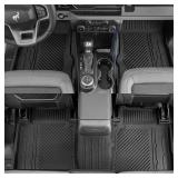 $150 Floor Mats Compatible with 2021 2022 2023 2024 2025 2026 Ford Bronco Trunk Mat Cargo Liner Kick Mat for Ford Bronco Accessories 4 Door(Trunk Mat+Floor Mats+Rear Backrest Mats)