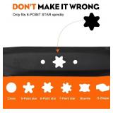 Hipa 2-Pack 942-04290 46 Inch Mulching Blades 6 Point Star Set for Cub Cadet XT1-46 XT1 XT2 LT46 LX46 LTX1046 LTX1045 46
