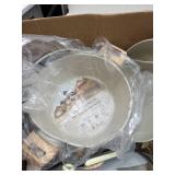 Carote pots and pan set. Some damaged.