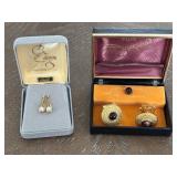 Cufflinks and Earrings