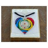 Rainbow Peace Sign Necklace