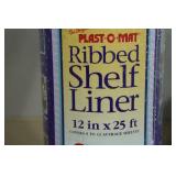 Plast-O-Mat Ribbed Shelf Liner 12"x20