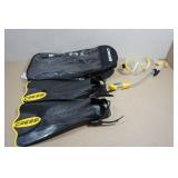 Cressi Adult Rondine Palau Fin Snorkel Set - Fin Size M/L