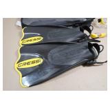 Cressi Adult Rondine Palau Fin Snorkel Set - Fin Size M/L