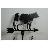 Laser Cut Metal Cow Weather Vane