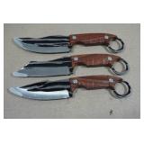 Set of 3 Fixed Blade Knives