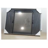 Rustic Style Wall Mount Barn Door Mirror - 28"x20"