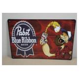 Vintage Style Metal Sign - Pabst Blue Ribbon Beer