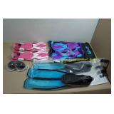 Kids and Adults Swim Fins and Goggles