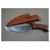 Viking Custom Knife Co 9.5" Hammered Carbon Steel Knife