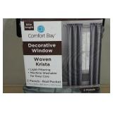 *2 Sets* 84" Light-Filtering Decorative Window Curtains