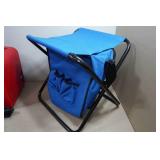 6-Can Mini Fridge and Portable Folding Camp Chair