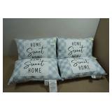 *4* Decorative Throw Pillows -12"x18" Home Sweet Home