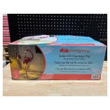 Evergreen Metal Solar LED Flamingo Pair