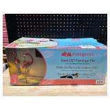 Evergreen Metal Solar LED Flamingo Pair