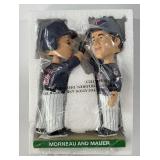 Joe Mauer / Justin Morneau 2013 Minnesota Twins Bobblehead - NEW IN BOX / PACKAGE