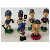Lot of 6 Minnesota Twins Mini Bobbleheads - Koskie, Hunter, Milton, Mays
