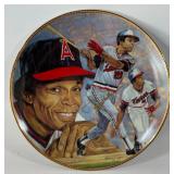 Rod Carew Autographed Limited Edition 1991 Gartlan USA MLB Plate "Hitting for the Hall" Minnesota Twins Baseball