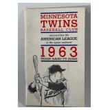 1963 Minnestoa Twins Vintage Baseball Media Guide - Beautiful Condition!