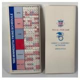 1985 (Puckett Rookie Year) Minnesota Twins and MLB All-Star Game Media Gudes - Beautiful Condition!