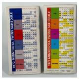 1972 / 19736 Minnesota Twins Vintage Baseball Media Guides - Beautiful Condition!