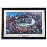 "Home of The Twins - Target Field" Michael Birawer Baseball Framed Print