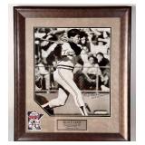Rod Carew Autographed Custom Framed and Matted Minnesota Twins Baseball Piece