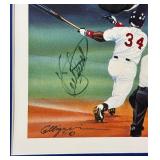 Kirby Puckett Autographed "Yea!" Kelly Russell Studios Lithograph Minnesota Twins Baseball