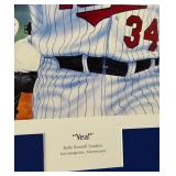 Kirby Puckett Autographed "Yea!" Kelly Russell Studios Lithograph Minnesota Twins Baseball