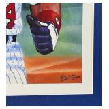 Kirby Puckett Autographed "Yea!" Kelly Russell Studios Lithograph Minnesota Twins Baseball