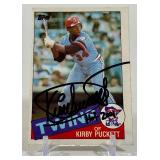 Kirby Puckett Autographed RC Inscribed 